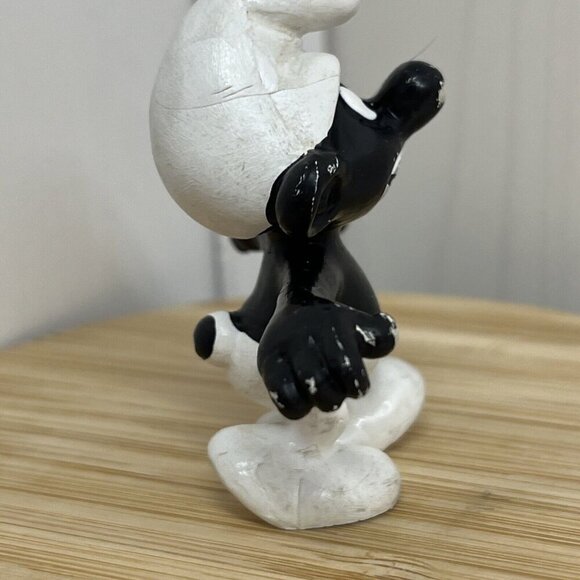 Vintage Smurfs Angry Smurf Black Teeth Figure Peyo Figurine red eye 20007 - Picture 7 of 10